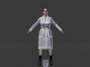 Woman in the Coat 01 Modelo 3D