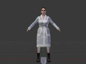 Woman in the Coat 01 3D Model
