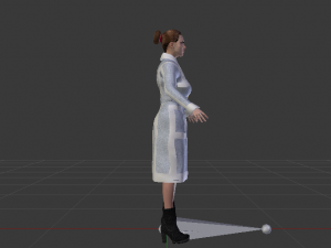 Woman in the Coat 01 Modelo 3D
