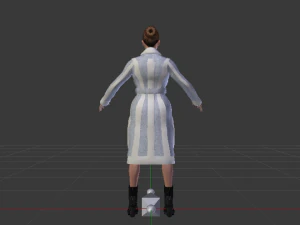 Woman in the Coat 01 3D Model