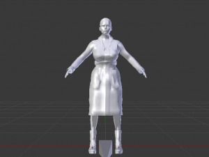 Woman in the Coat 01 Modelo 3D