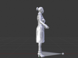 Woman in the Coat 01 Modelo 3D