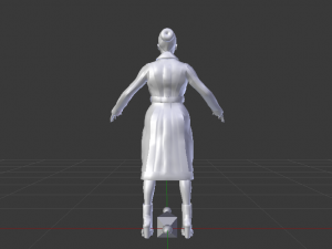 Woman in the Coat 01 Modelo 3D