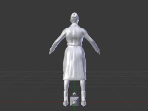 Woman in the Coat 01 3D Model