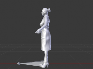 Woman in the Coat 01 Modelo 3D