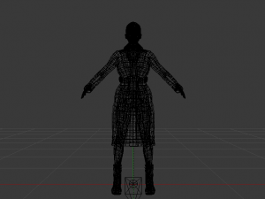 Woman in the Coat 01 Modelo 3D