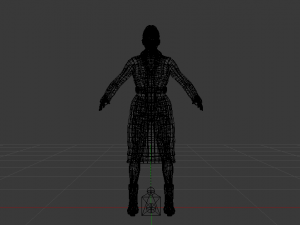 Woman in the Coat 01 Modelo 3D