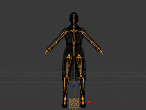 Woman in the Coat 01 3D Model