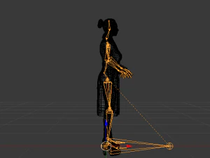 Woman in the Coat 01 3D Model
