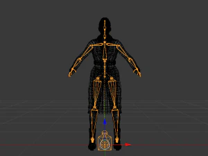 Woman in the Coat 01 3D Model