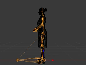 Woman in the Coat 01 3D Model
