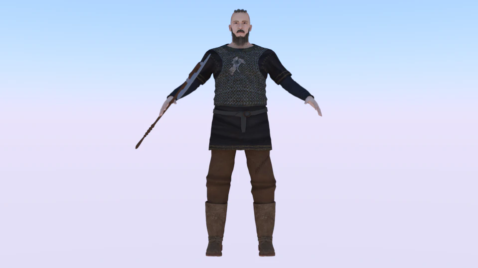 Viking 3D Model .c4d .max .obj .3ds .fbx .stl .blend