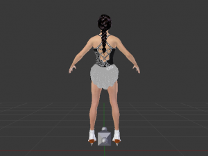 Woman Figure Skater 01 Modèle 3D
