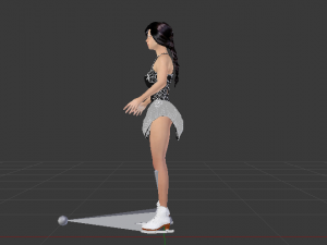 Woman Figure Skater 01 Modèle 3D
