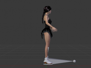 Woman Figure Skater 01 Modèle 3D