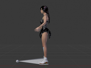 Woman Figure Skater 01 Modèle 3D