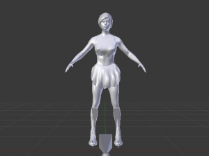 Woman Figure Skater 01 Modèle 3D