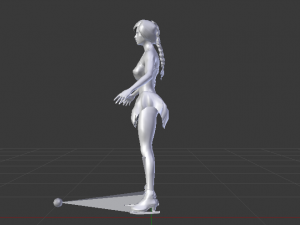 Woman Figure Skater 01 Modèle 3D
