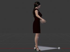 Woman in a Dress 01 3D Model