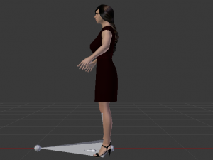 Woman in a Dress 01 3D Model
