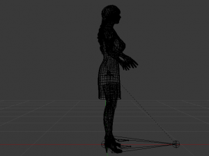 Woman in a Dress 01 3D Model