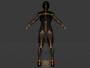 Woman in a Dress 01 3D Model