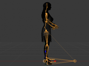 Woman in a Dress 01 3D Model