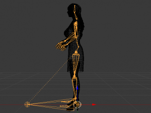 Woman in a Dress 01 3D Model
