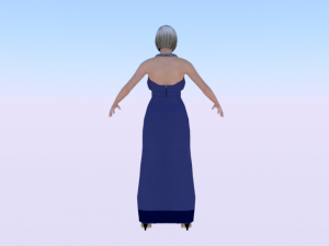 Woman in a Dress 02 Modelo 3D