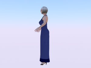 Woman in a Dress 02 Modelo 3D