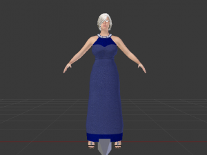 Woman in a Dress 02 Modelo 3D