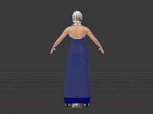 Woman in a Dress 02 Modelo 3D