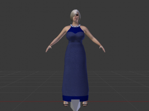 Woman in a Dress 02 Modelo 3D