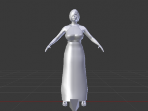Woman in a Dress 02 Modelo 3D