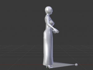 Woman in a Dress 02 Modelo 3D