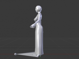 Woman in a Dress 02 Modelo 3D