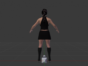 Woman in a Dress 03 3D Model