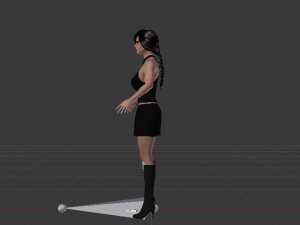 Woman in a Dress 03 3D Model