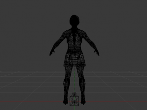 Woman in a Dress 03 3D Model