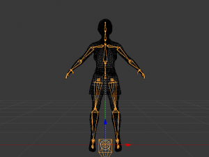Woman in a Dress 03 3D Model