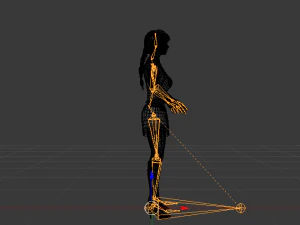 Woman in a Dress 03 3D Model