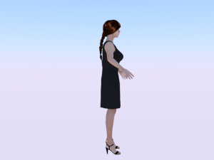 Woman in a Dress 04 3Dモデル