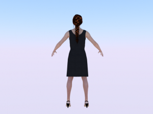 Woman in a Dress 04 3Dモデル