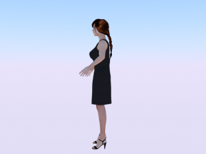 Woman in a Dress 04 3Dモデル