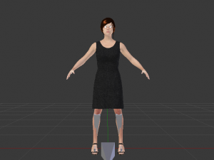 Woman in a Dress 04 3Dモデル