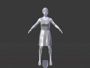 Woman in a Dress 04 3Dモデル