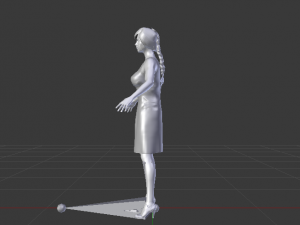 Woman in a Dress 04 3Dモデル