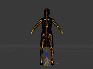 Woman in a Dress 04 3D Model
