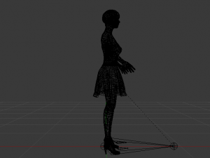 Woman in a Dress 05 3D Модель