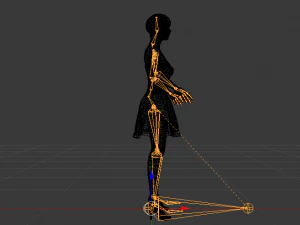 Woman in a Dress 05 3D Model